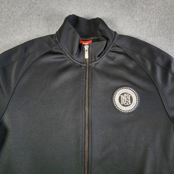 Nike Football Club Portuguese Tracksuit Jacket Mens Large Black Full Zip Soccer - Picture 1 of 16